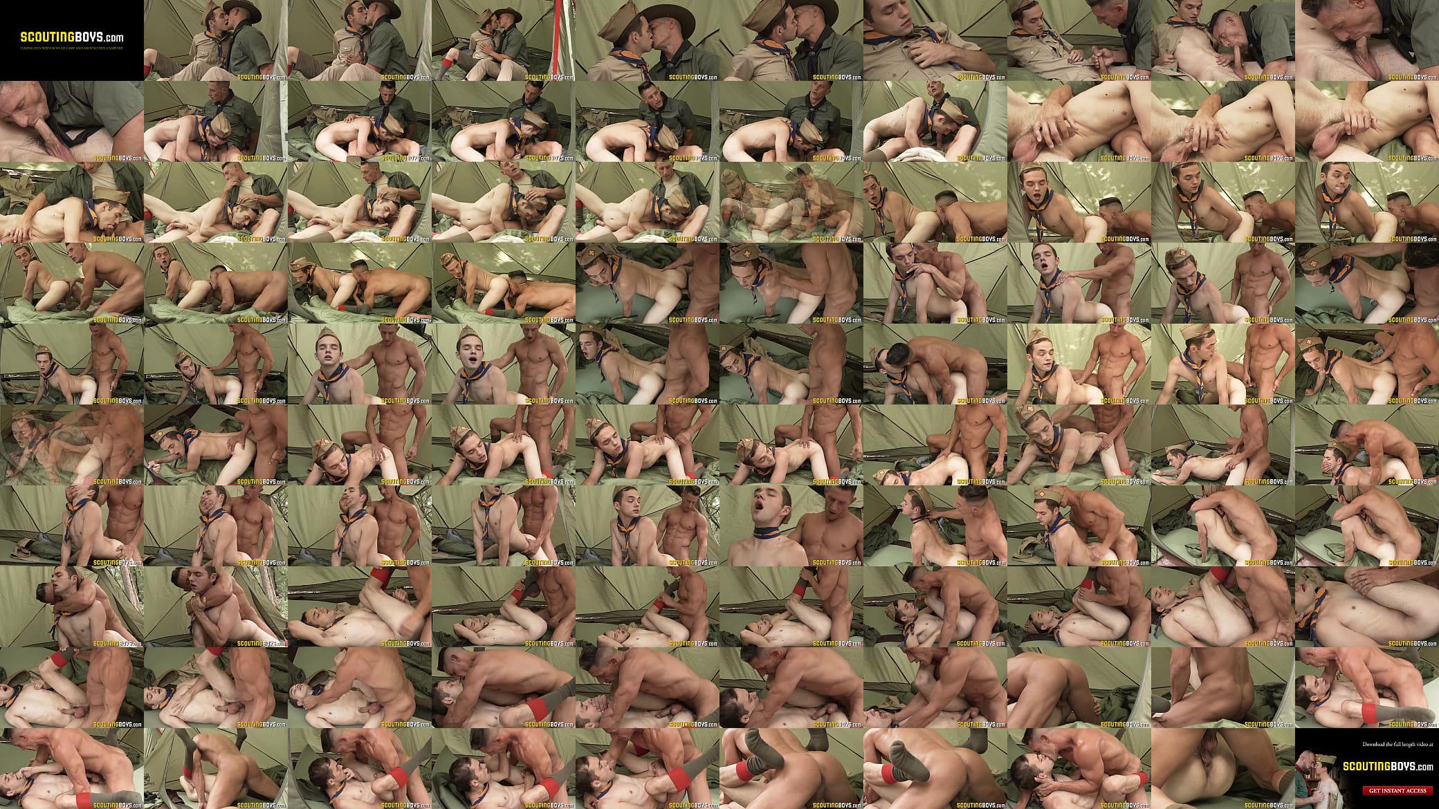 Handsome Marcus gets fucked inside their tent 预览图