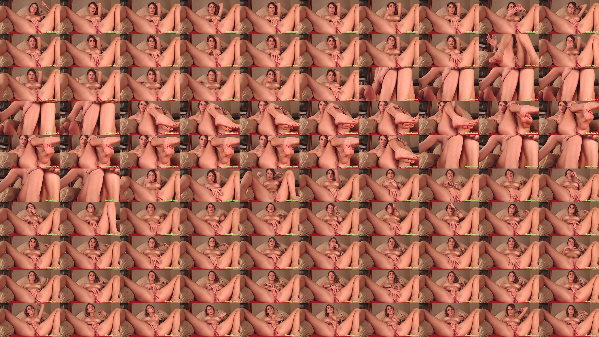 Spread Wide Open Pussy Camgirl Masturbating 预览图