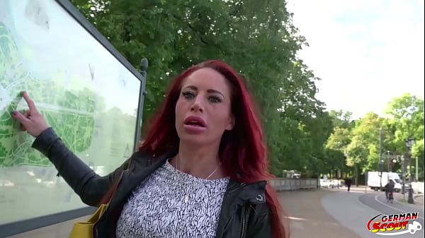 GERMAN SCOUT - Rothaarige MILF Stacey bei Stras...