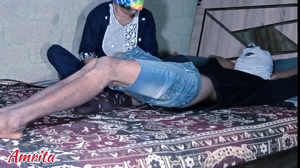 Bhabhi was fucked hard at night in house with Hindi audio. Step sister's fuck.