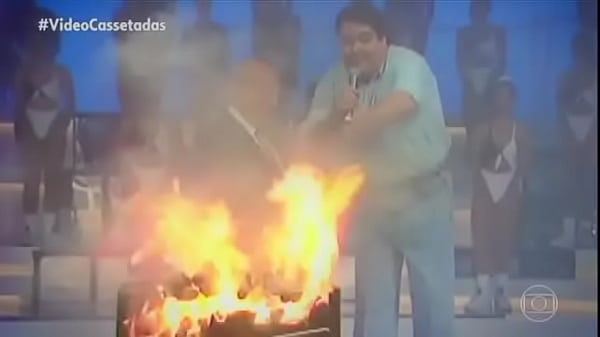  Faustão Quase Pega Fogo Por Causa Da Churrasqueira Controle Remoto