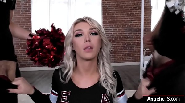 Download Video - Shemale cheerleader threesome barebacked