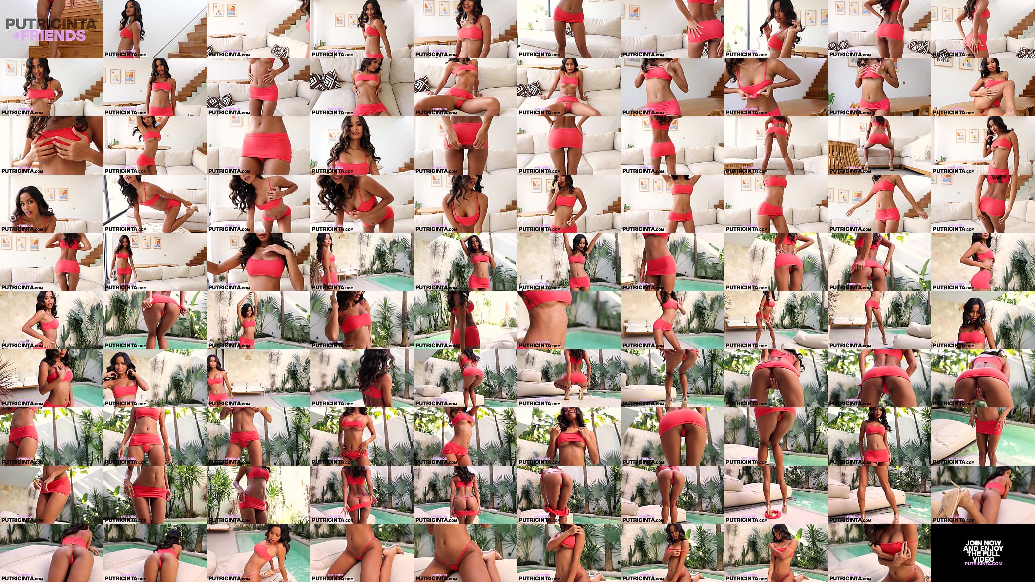 Putri Cinta Sunbathing on Poolside While Playing Her Pussy 预览图