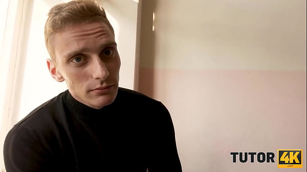 TUTOR4K. Luxurious English tutor enjoys spontaneous sex with impudent client
