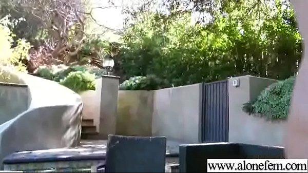 (nadia noel) Alone Cute Girl Use Sex Things As Toys movie-17