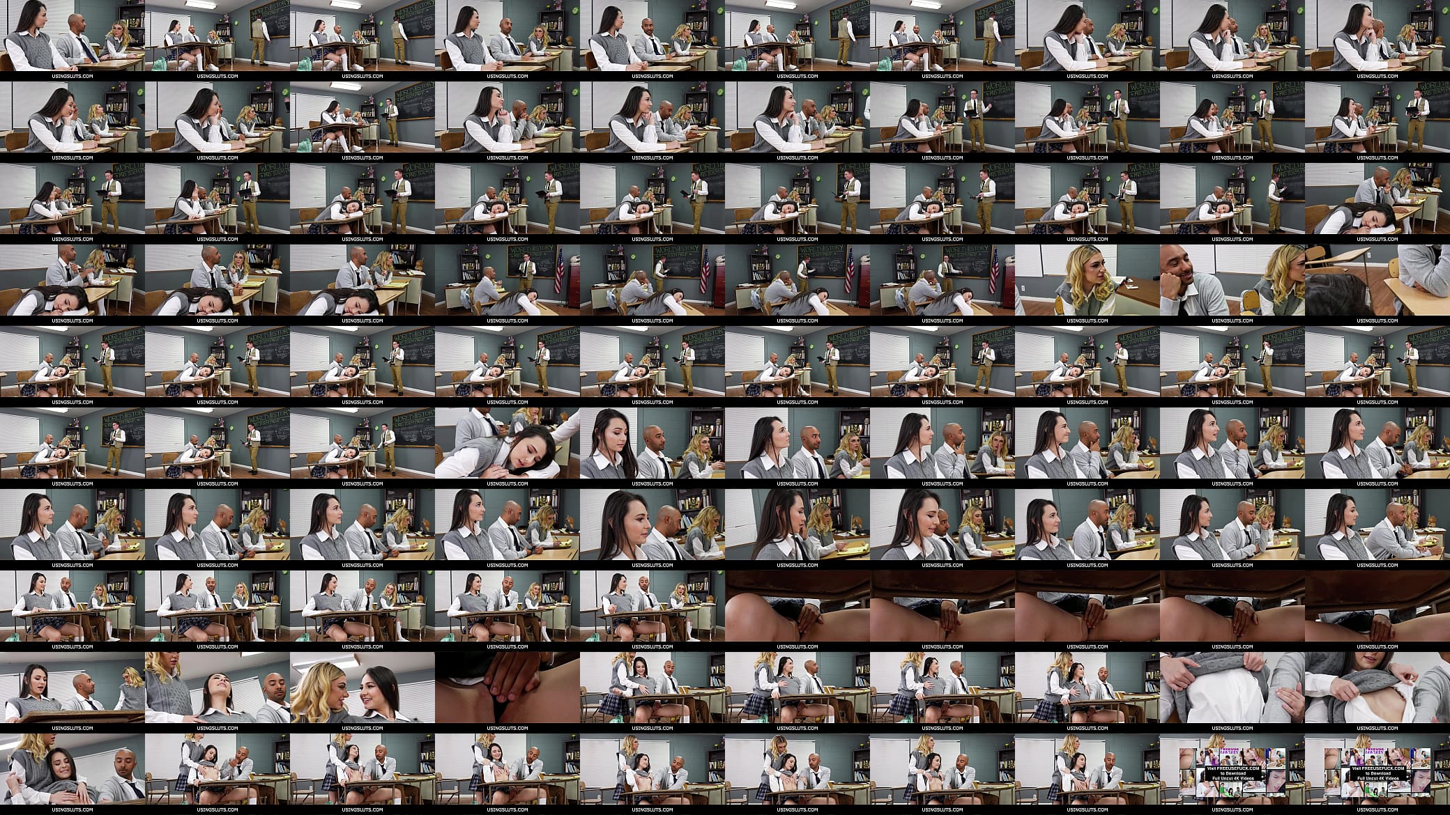 UsingSluts - Teen Student Day Dreams About Being Freeused In Class 预览图