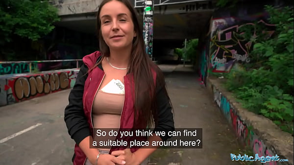Public Agent Lenna Ross loves getting her pussy fucked hard in a tunnel