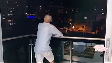 Amateur teen couple have rough sex on the stairs while their parents are out - Savannah Watson