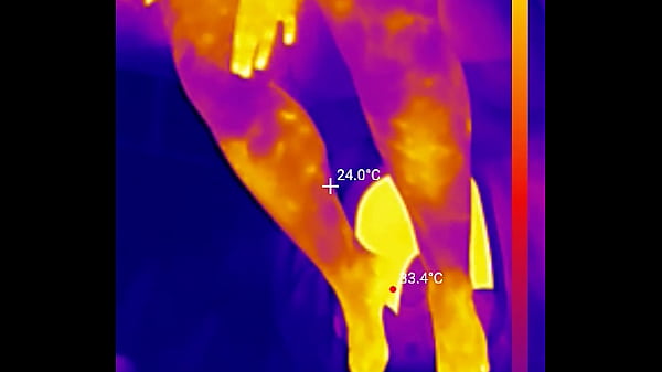 Feet Soles Get Ground, Buffed and Lubed Until Theyre Glossy-Fuckable THERMAL POV (4K Portrait)