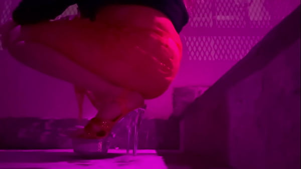 italian hot Milf Artemisia Love showing her long legs outdoor wearing sexy lingerie and high heels while smoking a cigarette