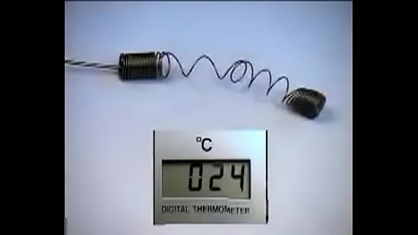 thumb shape memory effect in a spring