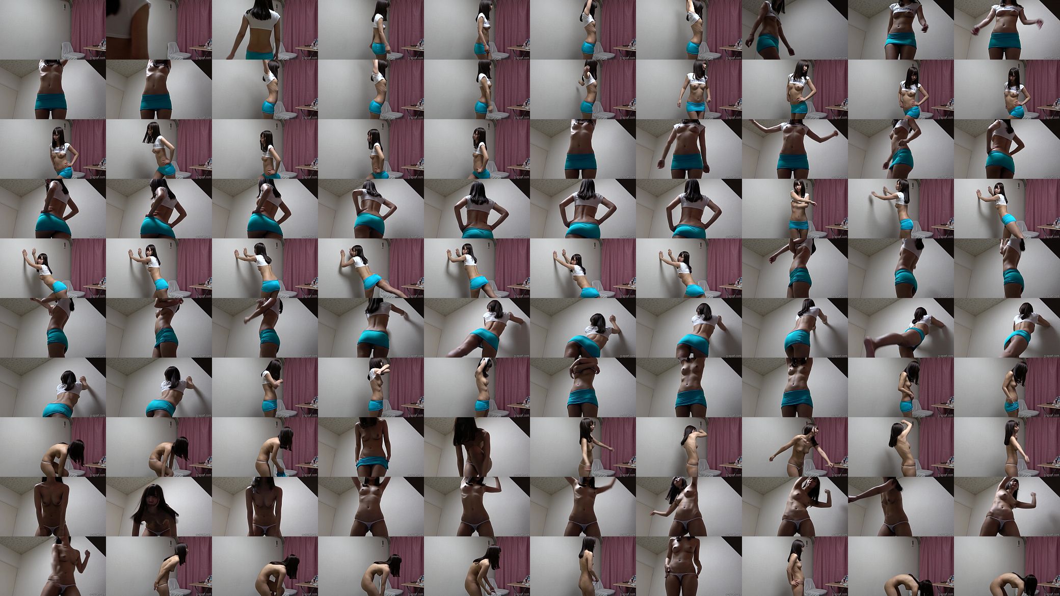 Miu Akemi undresses while stretching 预览图