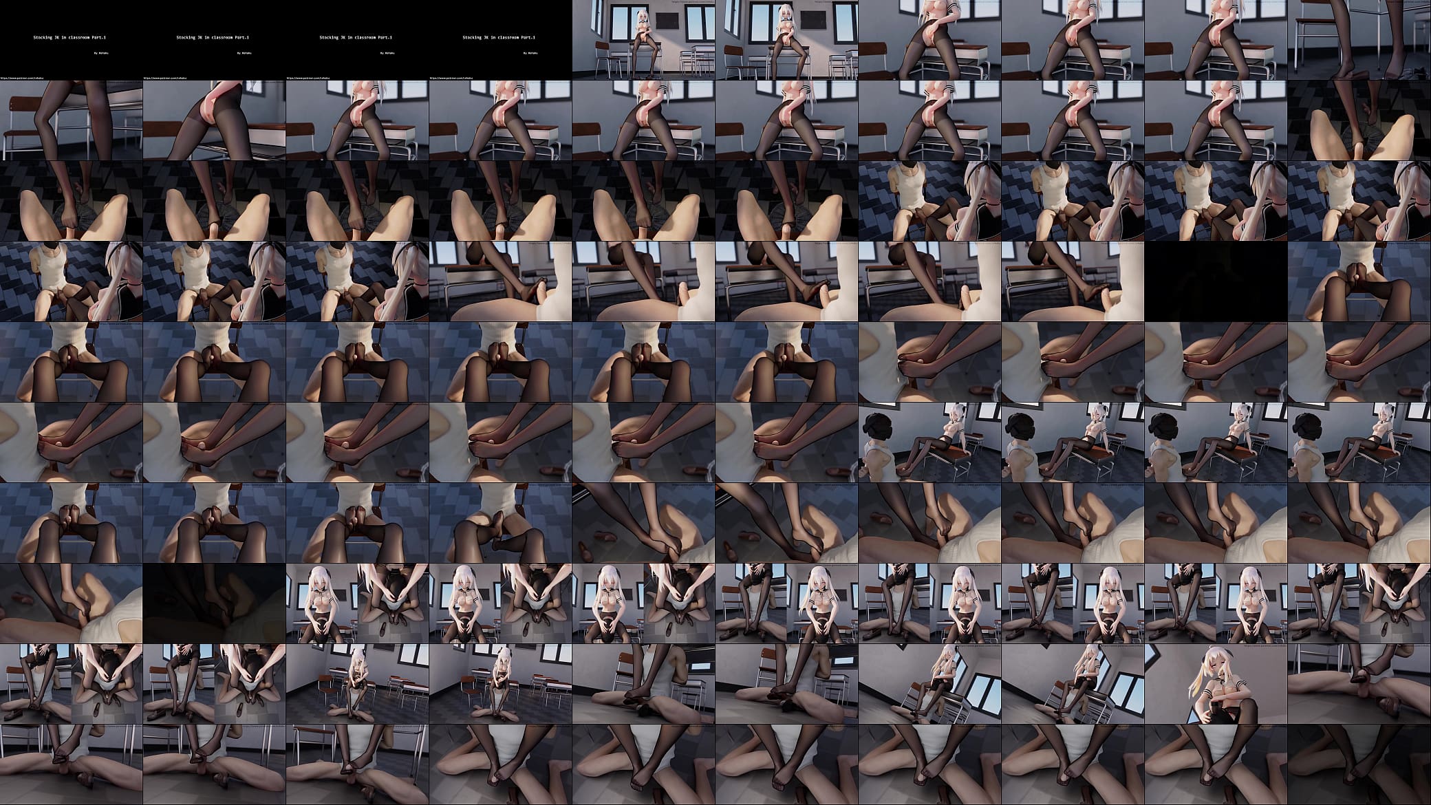 Jk stocking footjob MMD 预览图