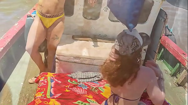 I let my cuckold husband watch other men fuck us on the boat.