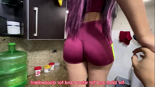 My Beautiful Stepdaughter's Ass Doing Housework - My Stepfather Won't Stop Grabbing My Buttocks