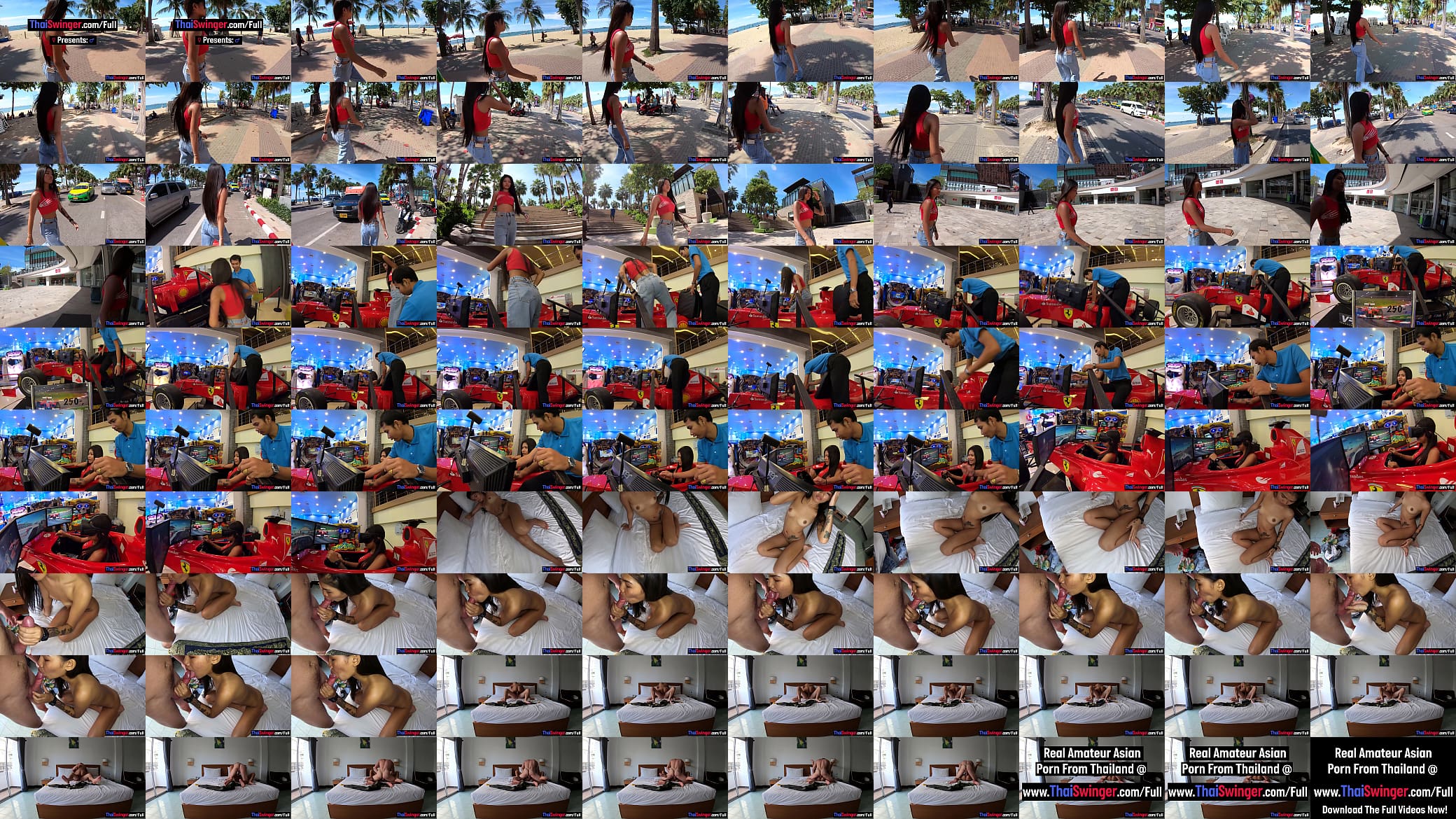Amateur Thai teen with her 2 week boyfriend out and about before the sex 预览图