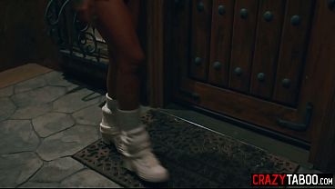 Big ass babe Nina White fucked in a cage after babe caught MILF Cory Chase sucking dick in a cage