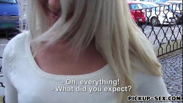 Amateur blonde Eurobabe Anastasia screwed up for money