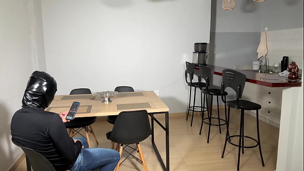 Big Belly Babe catches her BF jerking she makes him fuck her & cum in her mouth