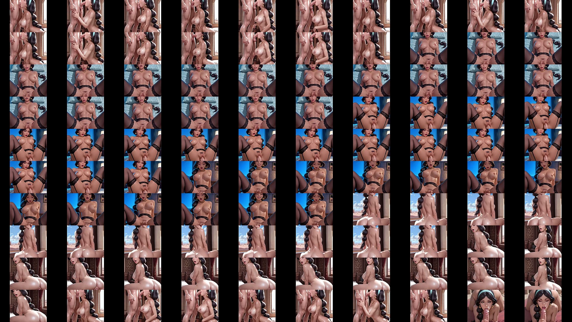 Aladdin fucked Princess Jasmine in AI porn 预览图
