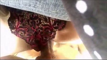 T&A 694 (01) - Bottom view scenes - Fuck, French Dirty talk, POV, Clothed-sex in satin lingerie, heels, doggystyle, and blowjob