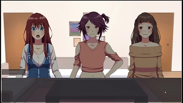 Bonds [ BDSM HENTAI game ] Ep.2 Lesbian roomates tickling each other while tied up with tape