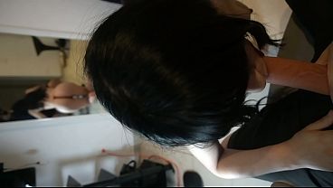 She was sad because her dog but she couldn't resist a good cock.
