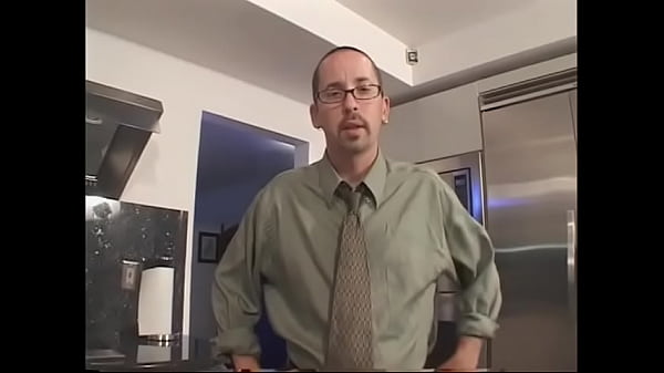 Horny male fucks doggystyle blonde teen and then licks her hot pussy in the kitchen