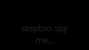 Peeping stepbro gets a blowjob