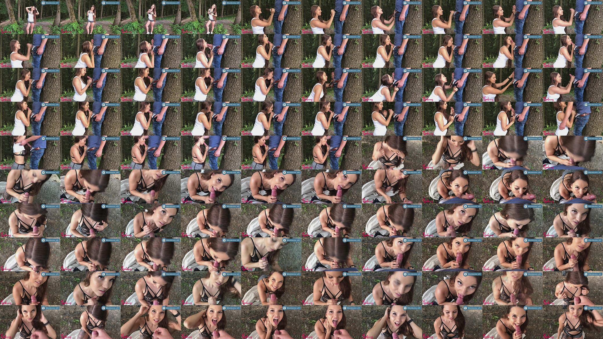 Deutsches Teen Girls allererster Blowjob mit MEGA Gesichtsbesamung - Gymbunny 预览图