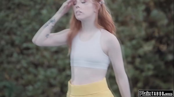 PlainTaboo.com - Tennis coach makes petite redhead squirt