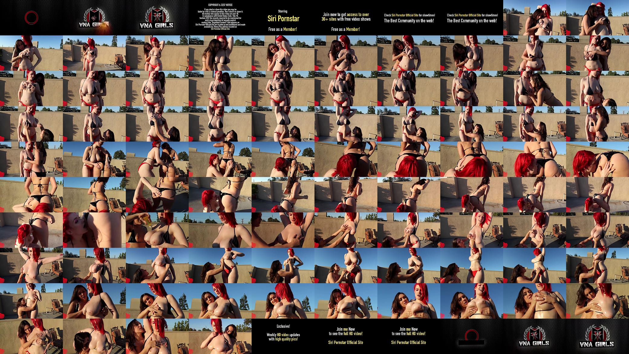 Lesbians Siri &amp; Sinn Sage In Bikini Perform Hot Scenes Outdoors! 预览图