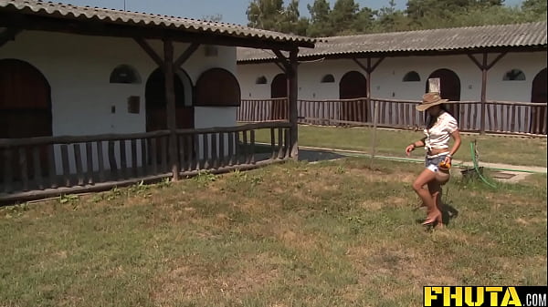 Download Video - FHUTA - Farm Girl Sandra Romain Takes A Huge Dick Up The Butt