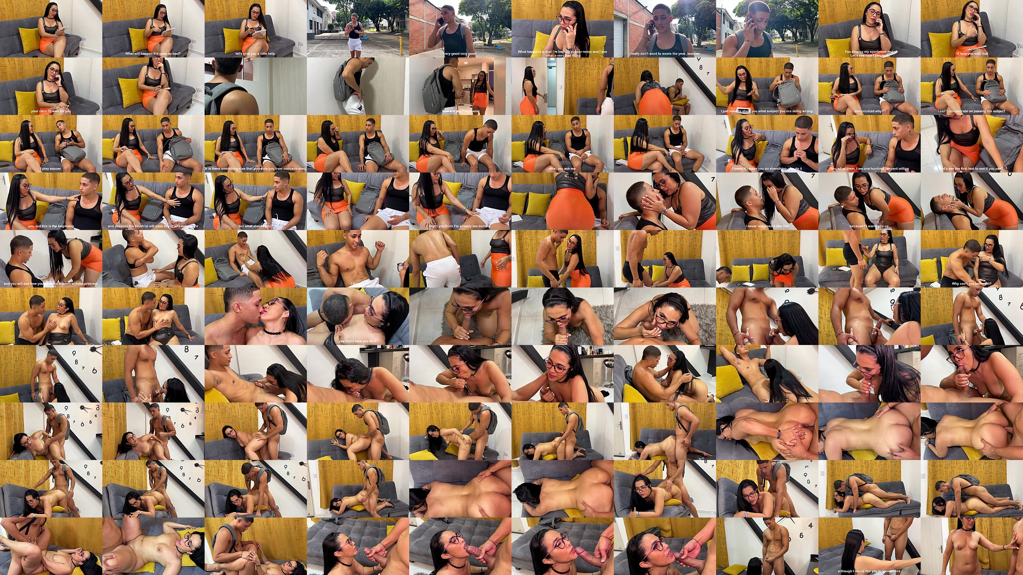 My teacher is a big ass milf who helps me to pass the subject by fucking her - Sarah Black &amp; Milan 预览图