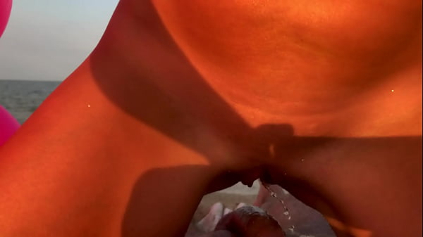 Download Video - My public fucking on the beach&comma; he came in my pussy and I pee on him