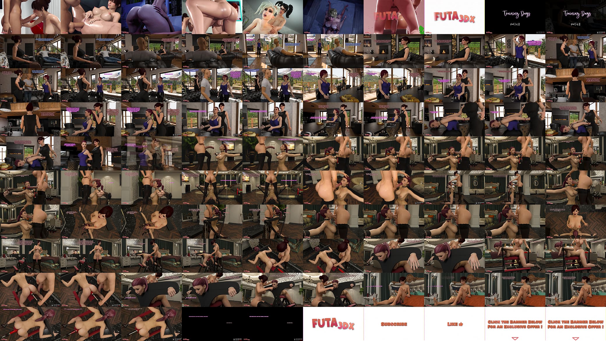 Futa3dX - Big Cock Brunette Futa Stepmom Fuckes Her Stepbae Hard 预览图