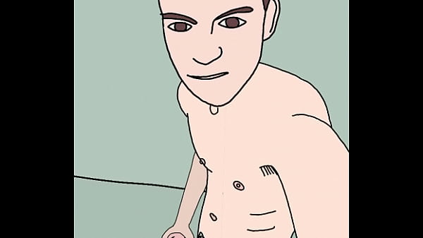 Standing wank and cum