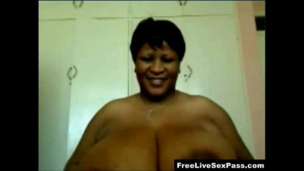 Black BBW Woman on Cam Enormous Boobs