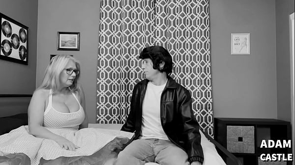In B&W ATOMIC BOMBSHELL: Greaser Fucks Gilf