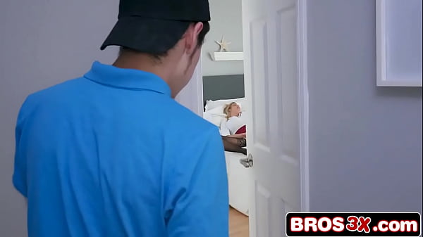 Download Video - Gorgeous Blonde Cougar Fucks Her Spying Step-Son - Alexis Fawx