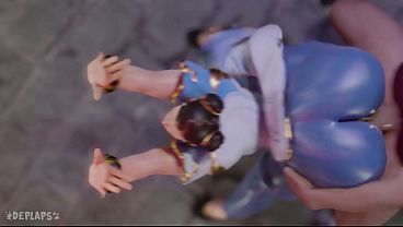 Chun-Li Kikoken Backshots
