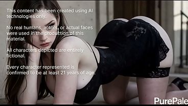 I completely filled this pale bitch with my hot cum after wrecking her tight slit from behind [AI]
