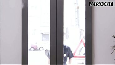 Curvy Tattooed Latina Fucks His Dick Down Her Throat in Laundromat