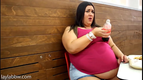 Belly stuffing in public