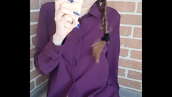A Girl Jerks Off A Wet Pussy Close-Up