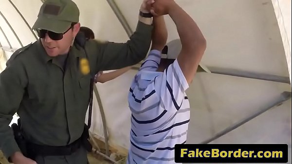 A horny border agent arrests sexy i. immigrant and fucks her throat hard