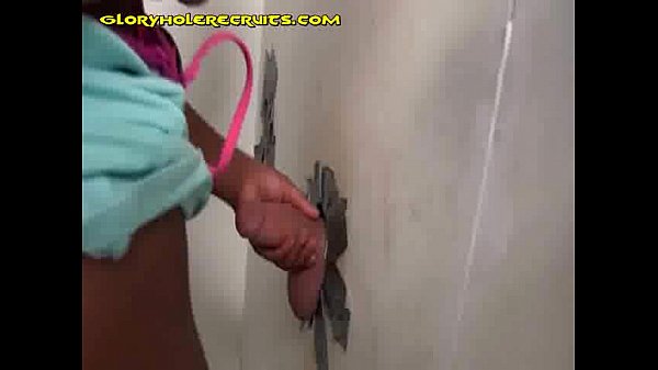 Ebony Babe Sucks And Fucks Gloryhole Cock