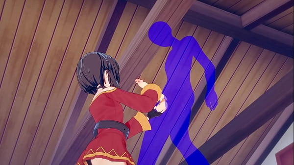 Download Video - KonoSuba Hentai - Megumin Handjob with cumshot in her face - Japanese Asian Manga anime game porn