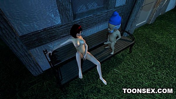 3D Babe Has Her Tits and Pussy Fucked by a Dwarf