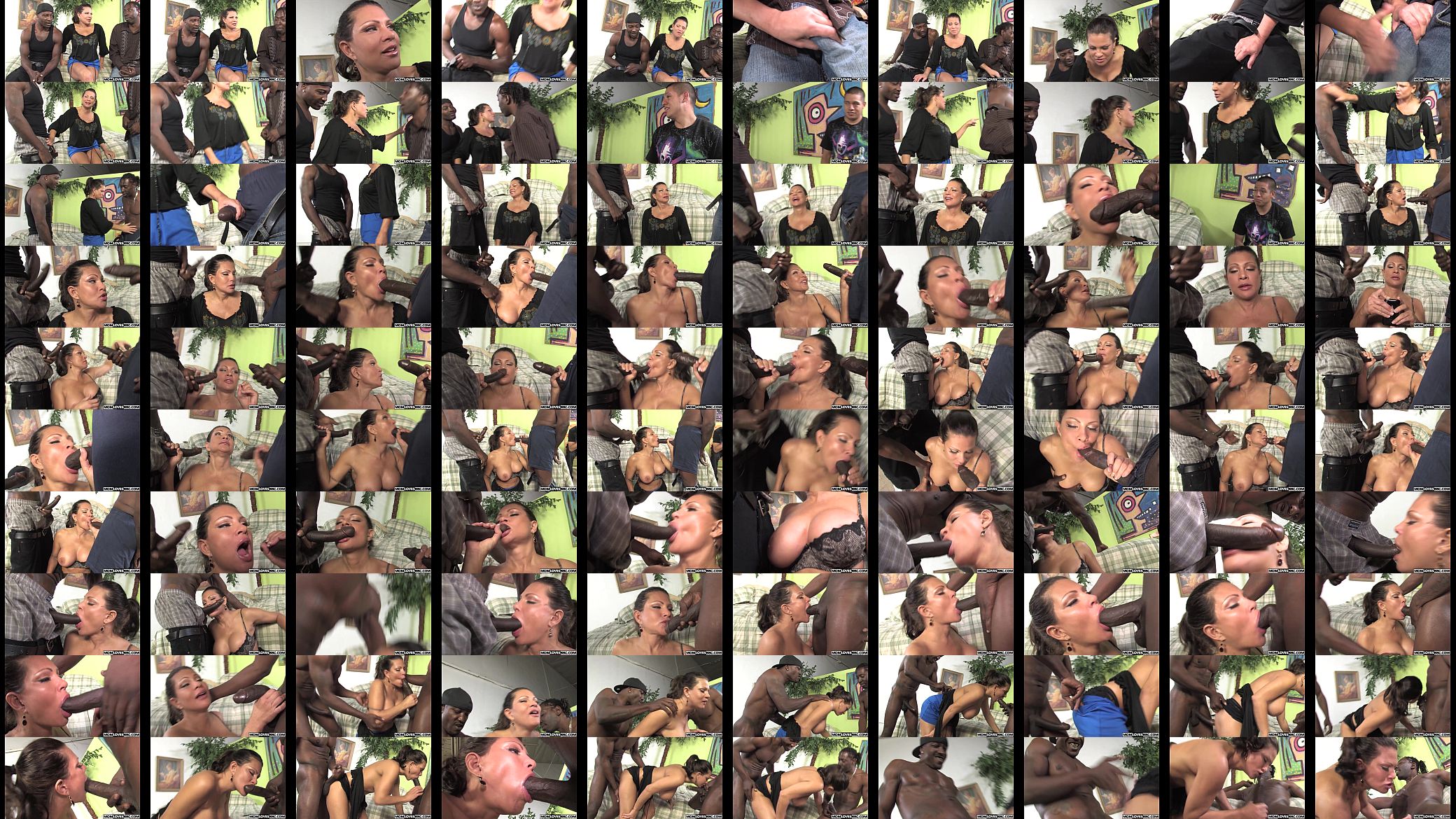 Teri Weigel takes two black cocks in front of her 预览图
